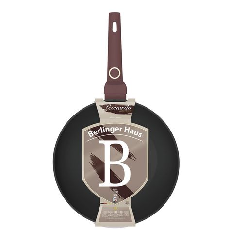 WOK CON TAPA 28 CM LEONARDO COLLECTION ANTIADHERENTE  -3