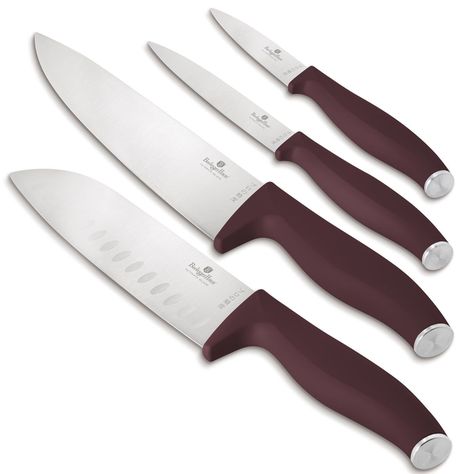 SET DE CUCHILLOS 4 PZS ACERO INOXIDABLE-0