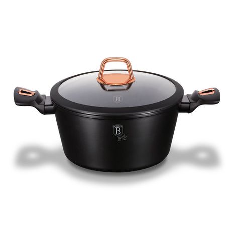 Olla Cacerola 28 cm  6.1 Ltrs  revestimiento en marmol -1