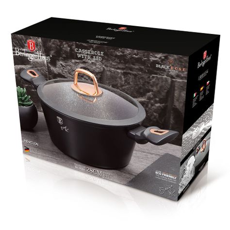 Olla Cacerola 28 cm  6.1 Ltrs  revestimiento en marmol -2