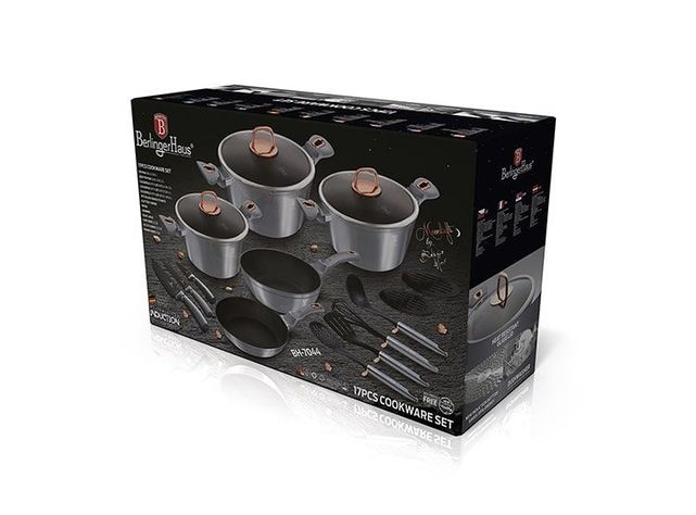 Bateria de cocina 17 piezas full induccion  antihaderente-1