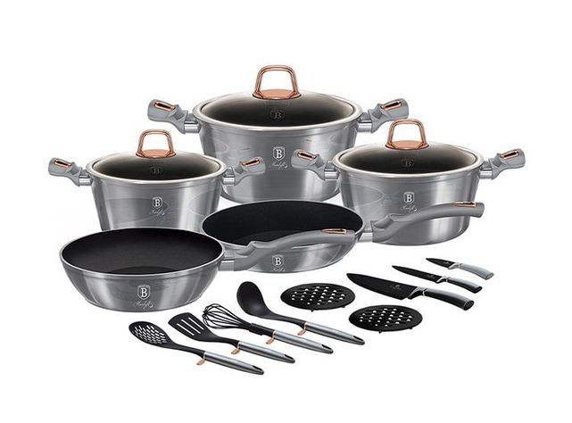 Bateria de cocina 17 piezas full induccion  antihaderente-2