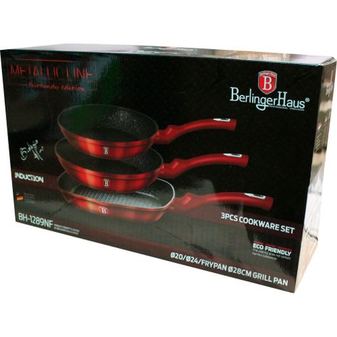 SET DE SARTEN 3 PCS BH-1289NF ROJO-3