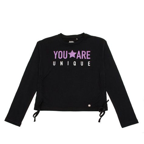 Polera Manga Larga Niña Bubblegummers Lilly Negro-0