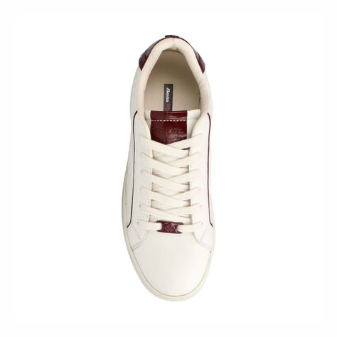 Zapatilla Mujer Bata Red Label Mia Blanco/Burdeo-3