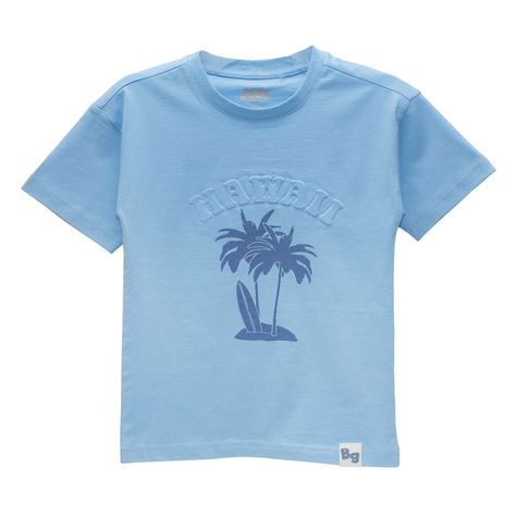 Polera Manga Corta Niño Bubblegummers Alerce Celeste-0