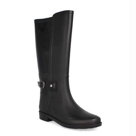 Bota De Agua Mujer Bata Villarrica Negro-0