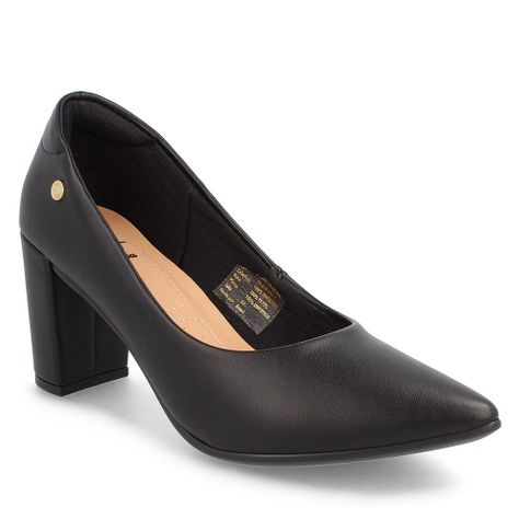 Zapato Taco Mujer Bata Carmen Negro-0