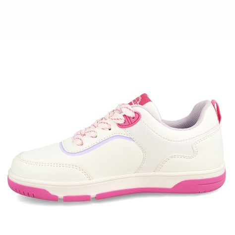 Zapatilla Niña Bubblegummers Ballou Junior Blanco-Rosado-1