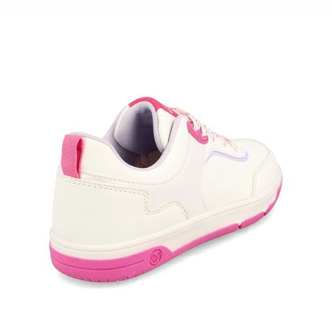 Zapatilla Niña Bubblegummers Ballou Junior Blanco-Rosado-3