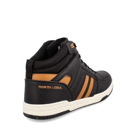 Zapatilla Hombre Con Caña North Star Hem Negro-3