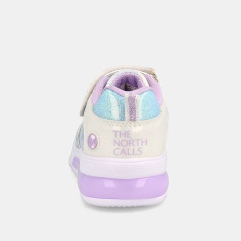 Zapatilla Niña Bubblegummers Luces Frozen Disney Blanco-Aqua-2