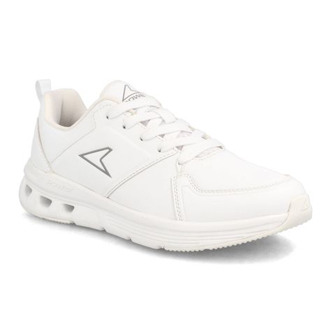 Zapatilla Escolar Niño Power Export 100 Virgo Blanco-Plateado-1