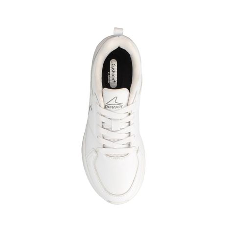 Zapatilla Escolar Niño Power Export 100 Virgo Blanco-Plateado-3