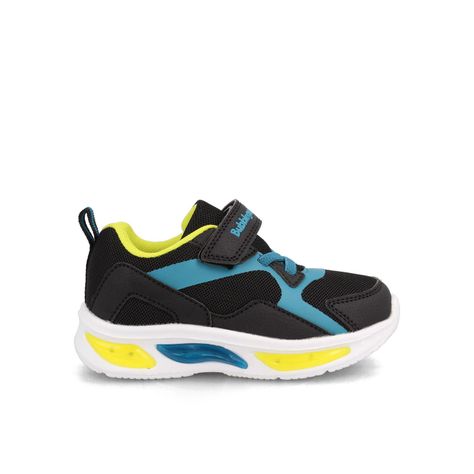 Zapatilla Niño Bubblegummers Demian Negro-Lima Verde-0