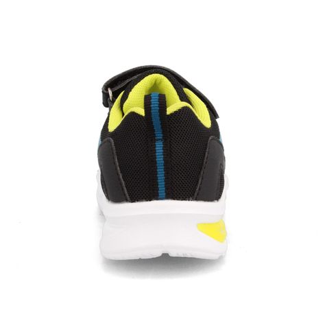 Zapatilla Niño Bubblegummers Demian Negro-Lima Verde-2