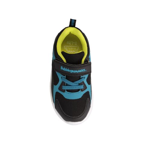 Zapatilla Niño Bubblegummers Demian Negro-Lima Verde-3