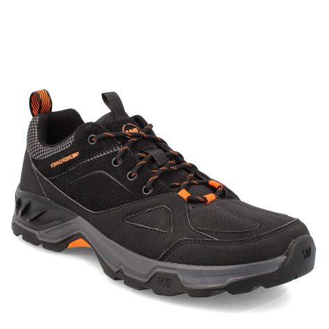 Zapatilla Hombre Weinbrenner Rift Negro-Naranja-0