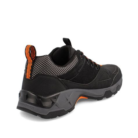 Zapatilla Hombre Weinbrenner Rift Negro-Naranja-3