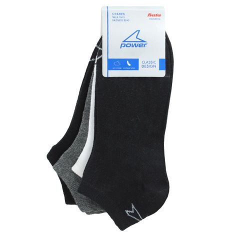 CALCETIN POWER 5P SPORT LINER CLASSIC NEGRO-0