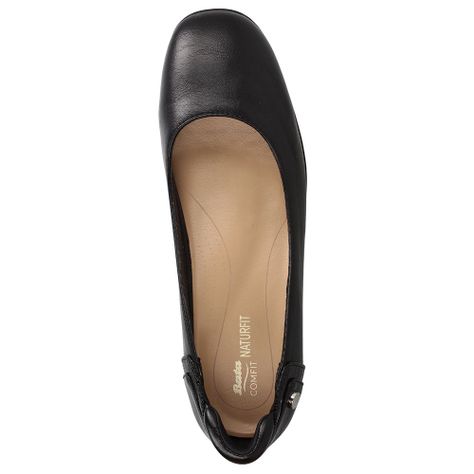 Zapato Taco Mujer Bata Comfit Floral Negro-5