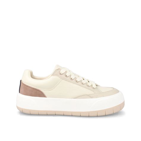 Zapatilla Mujer Bata Colmen Blanco - Café-0