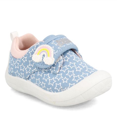 Zapatilla Niña Bubblegummers Dino Celeste-Rosado-0