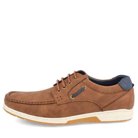 ZAPATO HOMBRE BATA RANCAGUA CAFE CLARO-1