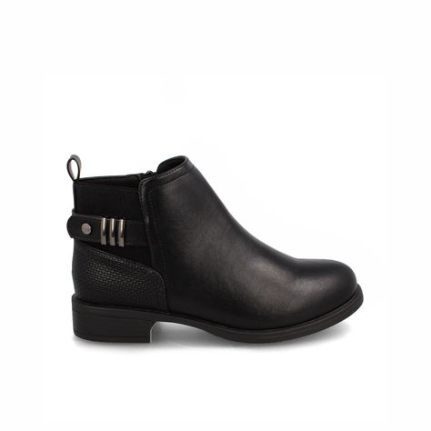 Botín Mujer Bata Comfit Qincy Negro-0