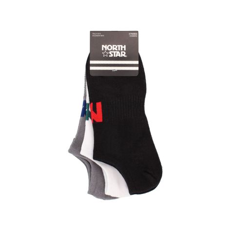 Calcetines Hombre  North Star Tripack Men Ankle Black-Gray-White-0