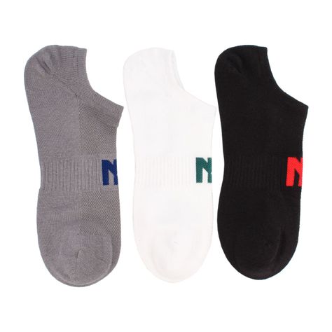 Calcetines Hombre  North Star Tripack Men Ankle Black-Gray-White-1