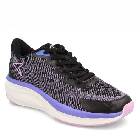 Zapatilla Mujer Power Stride Negro-Lila-0