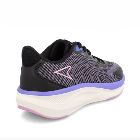 Zapatilla Mujer Power Stride Negro-Lila-3