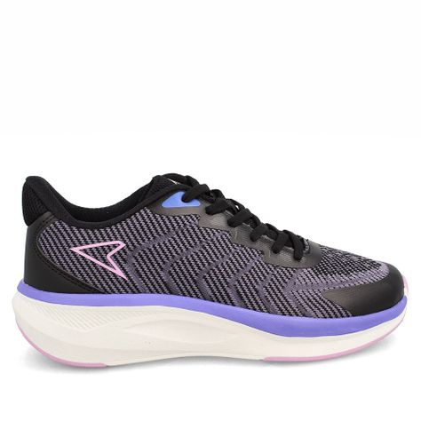 Zapatilla Mujer Power Stride Negro-Lila-4