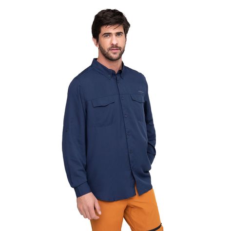 Camisa Hombre Weinbrenner Bund Azul Marino-0