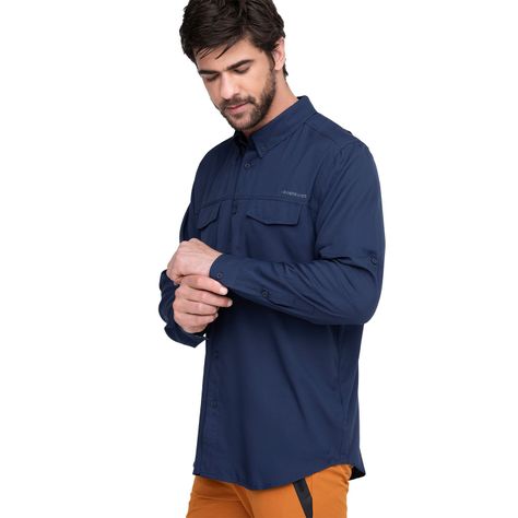 Camisa Hombre Weinbrenner Bund Azul Marino-2