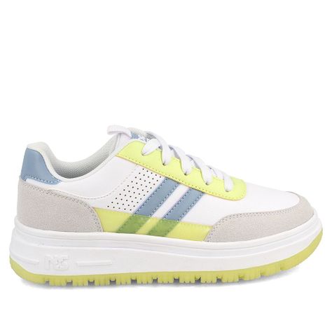 Zapatilla Mujer North Star Turk Blanco-Amarillo-4