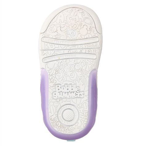 Zapatilla Niña Bubblegummers Luces Tokio Blanco-Rosado-6