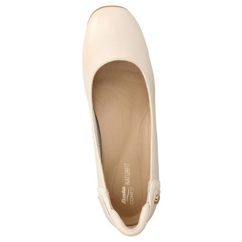 Zapato Taco Mujer Bata Comfit Floral Blanco-5
