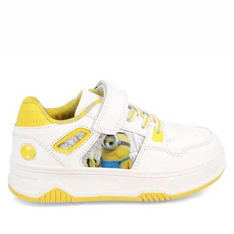 Zapatilla Niño Bubblegummers Minions Centennial Blanco-Amarillo-4