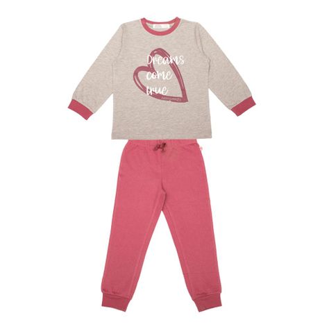 Pijama Niña Bubblegummers Alicia Coral-0