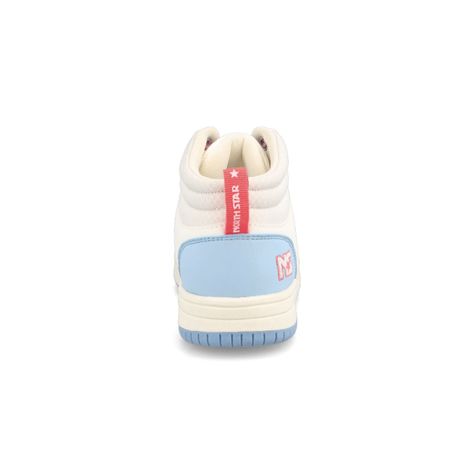 Zapatilla Niña North Star Hem Blanco-Celeste-2
