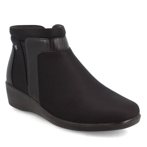 Botín Mujer Bata Comfit Newstar Negro Opaco-0
