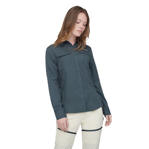 Camisa Mujer Weinbrenner Bund Gris Oscuro-0