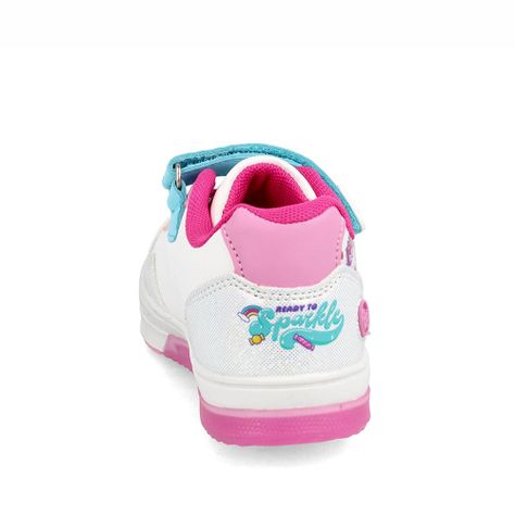 Zapatilla Niña Bubblegummers Minions Neon Blanco-Fucsia-2