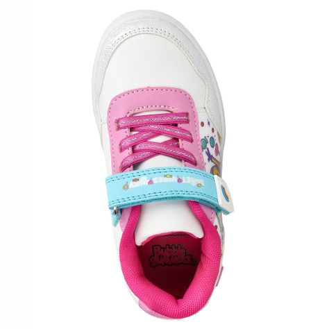 Zapatilla Niña Bubblegummers Minions Neon Blanco-Fucsia-5