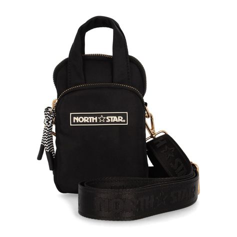 Bolso Mujer North Star Porta Celular Black-0