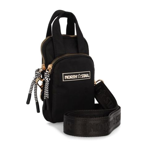 Bolso Mujer North Star Porta Celular Black-1