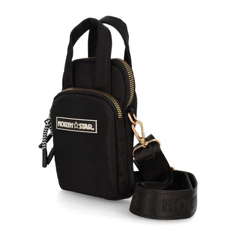Bolso Mujer North Star Porta Celular Black-3