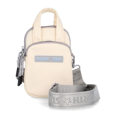 Bolso Mujer North Star Porta Celular Beige-0
